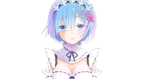 Обои на рабочий стол Rem / Рем из аниме Re:Zero kara Hajimeru Isekai Seikatsu / Re:Zero. Жизнь с нуля в альтернативном мире