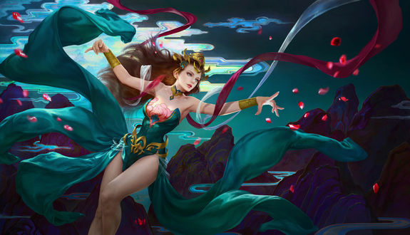 Обои на рабочий стол Богиня из игры Kingdom of glory / Королевство славы, by JiaYuan Song