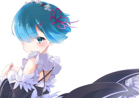 Обои на рабочий стол Rem / Рем из аниме Re:Zero kara Hajimeru Isekai Seikatsu / Re:Zero. Жизнь с нуля в альтернативном мире