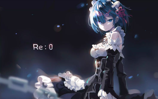 Обои на рабочий стол Rem / Рем из аниме Re:Zero kara Hajimeru Isekai Seikatsu / Re:Zero. Жизнь с нуля в альтернативном мире