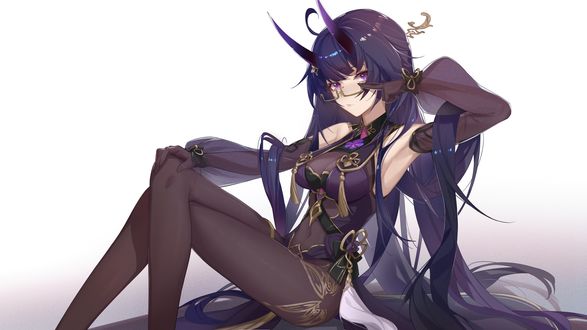 Обои на рабочий стол Raiden Mei / Райдэн Мэй персонаж из мобильной игры Honkai Impact
