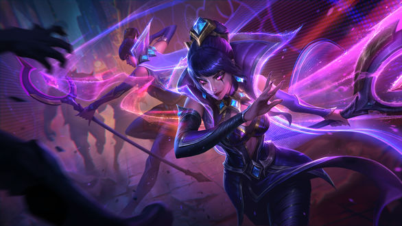 Обои на рабочий стол Ravenborn LeBlanc / Рэйвенборн Леблан из игры Лига Легенд / League of Legends, by Francis Tneh