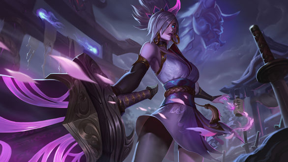 Обои на рабочий стол Riven / Ривэн из игры League of Legends / Лига Легенд, by Unstable Anomaly