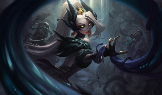 Обои на рабочий стол Zyra / Зира из игры League of Legends / Лига Легенд, by Jessica Oyhenart
