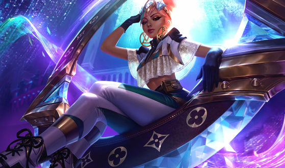 Обои на рабочий стол Qiyana / Киана из игры League of Legends / Лига Легенд, by Jessica Oyhenart