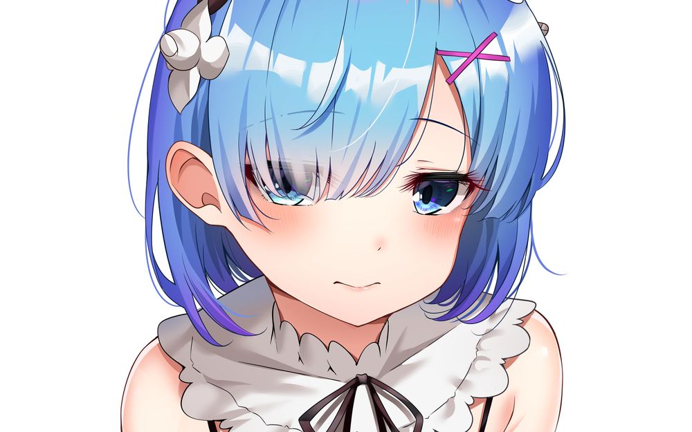 Обои для рабочего стола Rem / Рем из аниме Re:Zero kara Hajimeru Isekai Seikatsu / Re:Zero. Жизнь с нуля в альтернативном мире