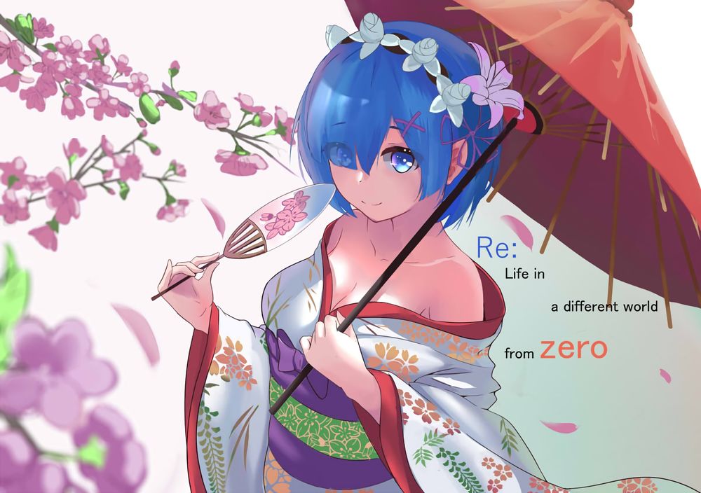 Обои для рабочего стола Rem / Рем из аниме Re:Zero kara Hajimeru Isekai Seikatsu / Re:Zero. Жизнь с нуля в альтернативном мире