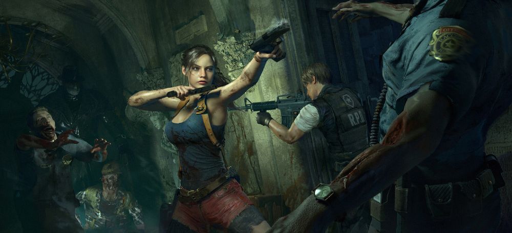Обои для рабочего стола Claire Redfield / Клэр Редфилд из игры Resident Evil / Обитель зла, by Lai Yufeng