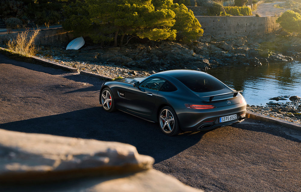 Обои для рабочего стола Mercedes-AMG GT S на дороге, Испания, фотограф: Thomas van Rooij
