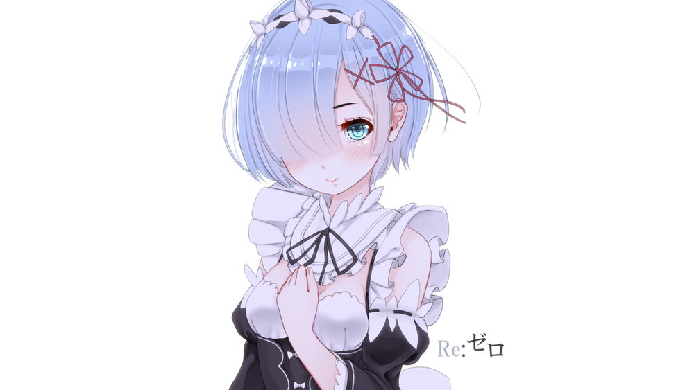 Обои для рабочего стола Rem / Рем из аниме Re:Zero kara Hajimeru Isekai Seikatsu / Re:Zero. Жизнь с нуля в альтернативном мире