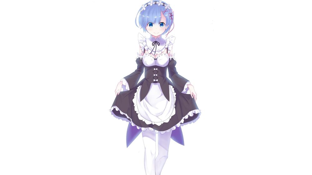 Обои для рабочего стола Rem / Рем из аниме Re:Zero kara Hajimeru Isekai Seikatsu / Re:Zero. Жизнь с нуля в альтернативном мире