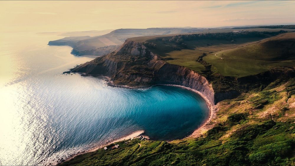 Обои для рабочего стола Chapmans Pool, Isle Of Purbeck Heritage Coast, Dorset / бассейн Чепмена, берег наследия острова Пурбек, Дорсет