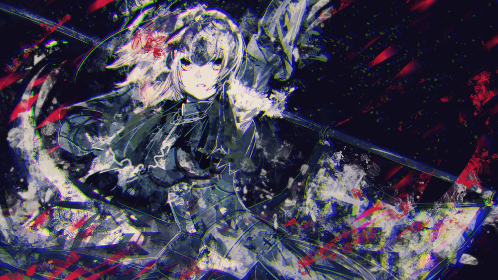 Обои для рабочего стола Жанна д’Арк Альтер / Jeanne dArc Alter персонаж из аниме Fate: Grand Order / Судьба: Великая Компания