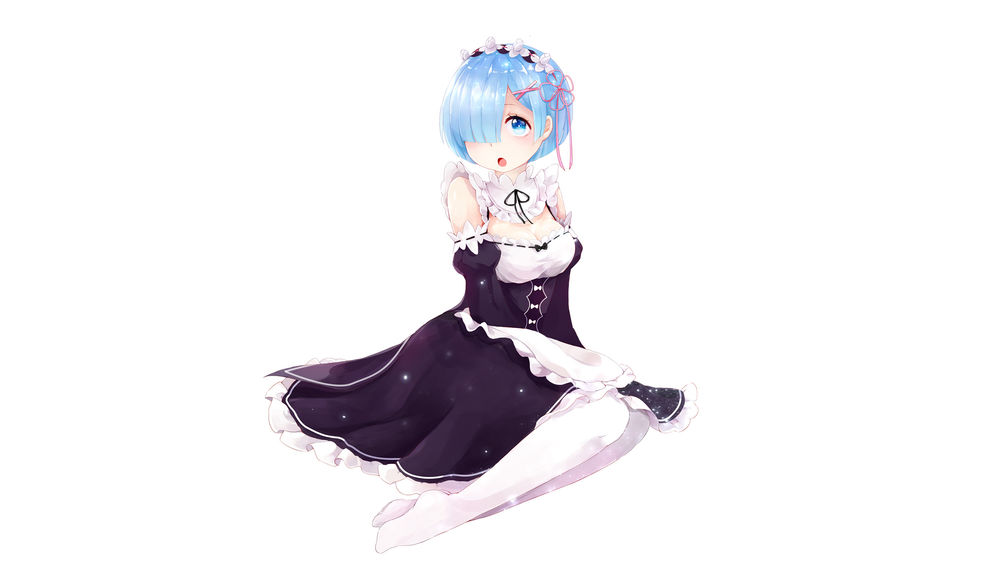 Обои для рабочего стола Rem / Рем из аниме Re:Zero kara Hajimeru Isekai Seikatsu / Re:Zero. Жизнь с нуля в альтернативном мире