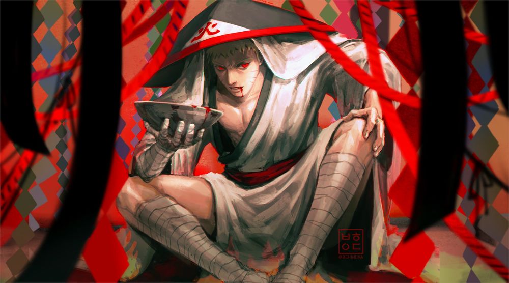 Обои для рабочего стола Главный герой Наруто Узумаки / Naruto Uzumaki из аниме Наруто / Naruto, by behindxa
