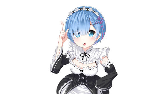 Обои на рабочий стол Rem / Рем из аниме Re:Zero kara Hajimeru Isekai Seikatsu / Re:Zero. Жизнь с нуля в альтернативном мире