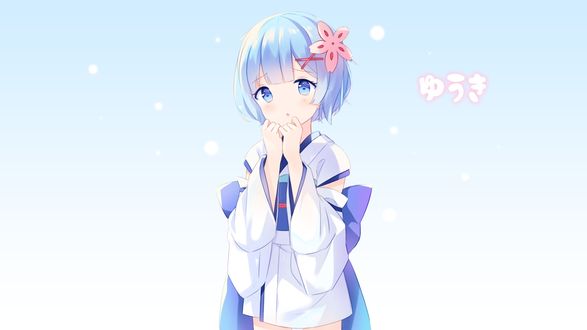 Обои на рабочий стол Rem / Рем из аниме Re:Zero kara Hajimeru Isekai Seikatsu / Re:Zero. Жизнь с нуля в альтернативном мире