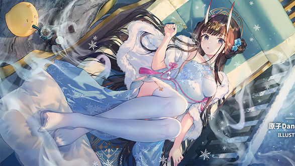 Обои на рабочий стол Noshiro / Ноширо персонаж из мобильной браузерной игры и аниме Azur Lane / Лазурный путь