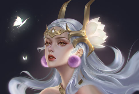Обои на рабочий стол Богиня из игры Honor of Kings / Честь Королей, by Yini Shao