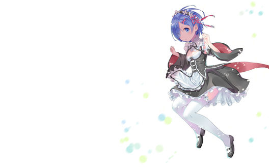 Обои на рабочий стол Rem / Рем из аниме Re:Zero kara Hajimeru Isekai Seikatsu / Re:Zero. Жизнь с нуля в альтернативном мире