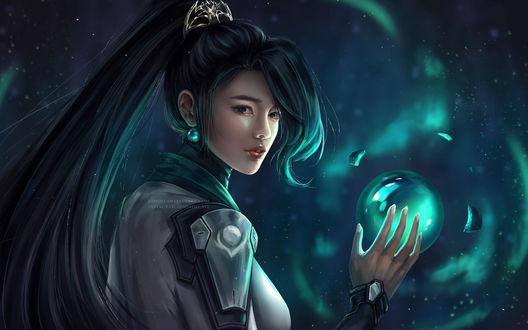Обои на рабочий стол Sage / Сейдж из игры Valorant, by Patrycja Kotlik