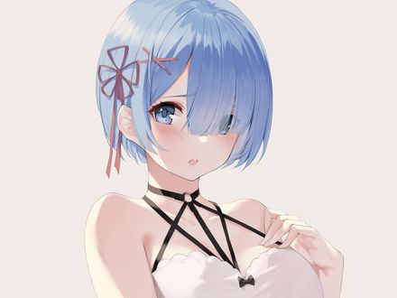 Обои на рабочий стол Rem / Рем из аниме Re:Zero kara Hajimeru Isekai Seikatsu / Re:Zero. Жизнь с нуля в альтернативном мире