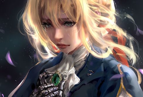 Обои на рабочий стол Violet Evergarden / Вайолет Эвергарден из аниме Violet Evergarden / Вайолет Эвергарден, by Nixeu