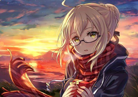 Обои на рабочий стол Saber / Сэйбер персонаж из аниме Fate:Grand Order / Судьба: Великая Компания, by HeroineX