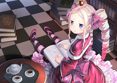 Обои на рабочий стол Beatrice / Беатрис из аниме Re:Zero kara Hajimeru Isekai Seikatsu / Re:Zero. Жизнь с нуля в альтернативном мире