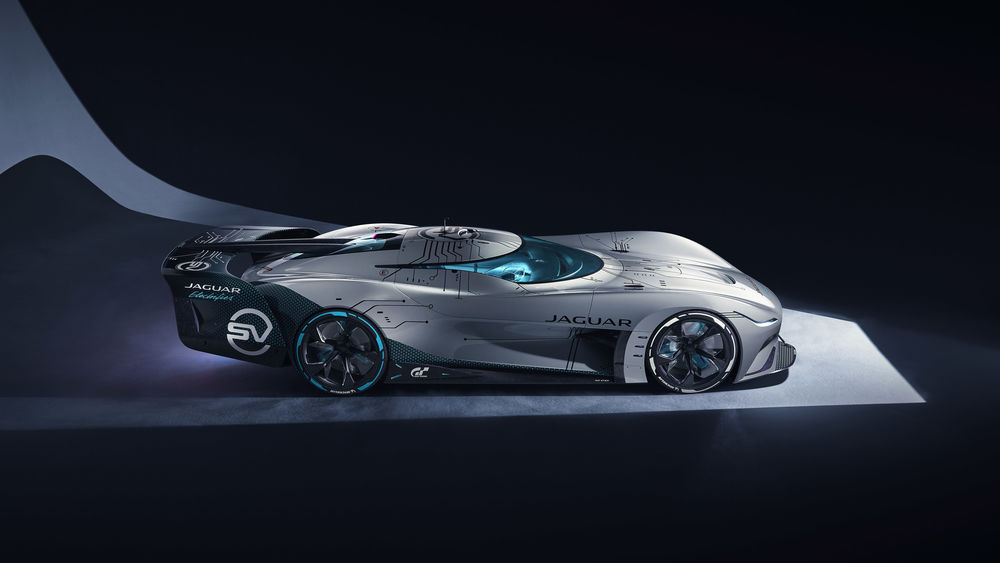 Обои для рабочего стола Спортивный кар Ягуар / Jaguar Vision Gran Turismo SV, 2020 года