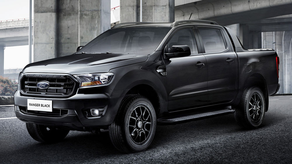 Обои для рабочего стола Черный автомобиль Форд / Ford Ranger Black, 2021года
