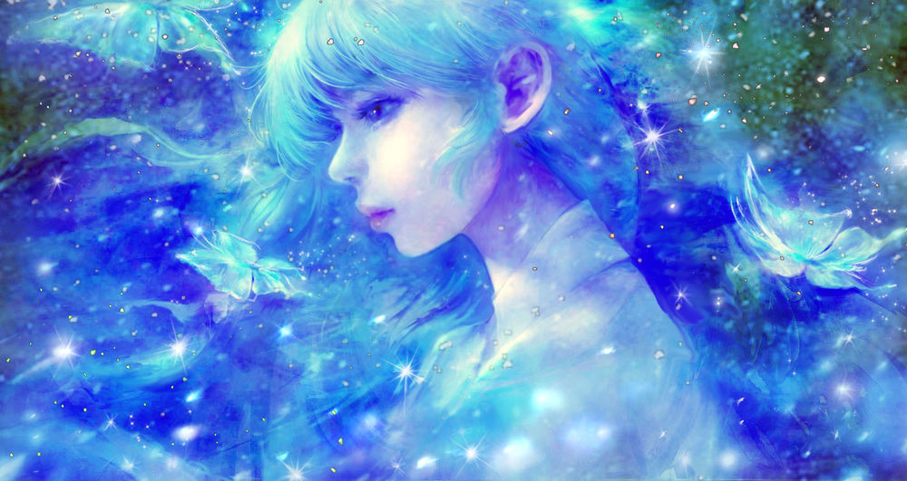Обои для рабочего стола Юки-онна / Yuki-onna, by 00