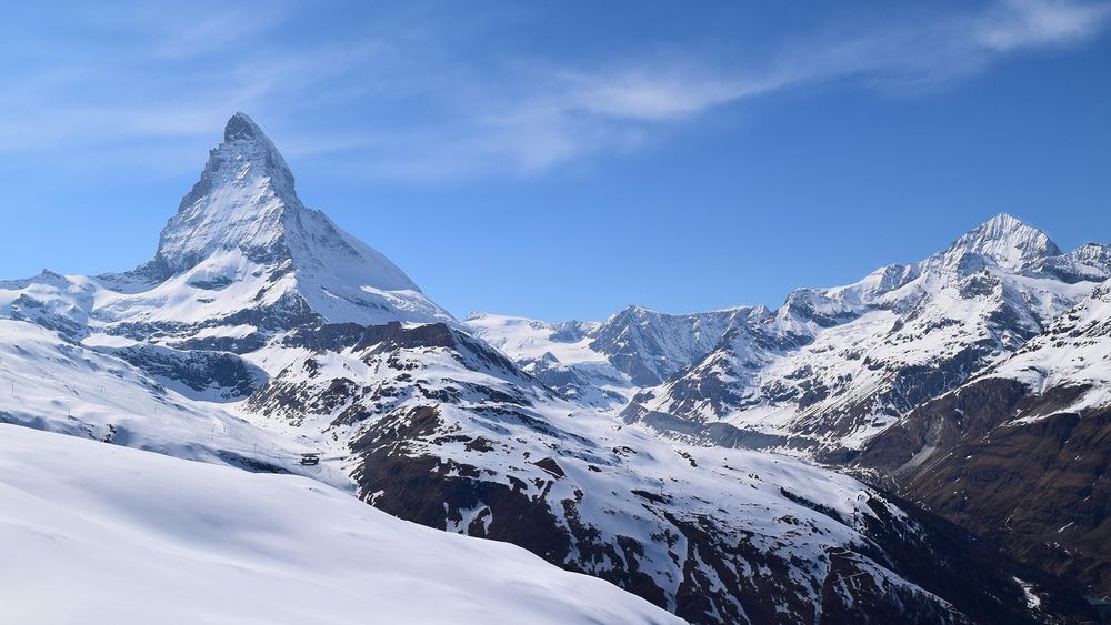 Обои для рабочего стола Ма́ттерхорн / Matterhorn — вершина в Пеннинских Альпах