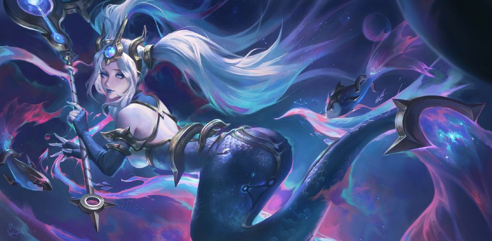 Обои для рабочего стола Nami / Нами из игры League of Legends / Лига Легенд, by S Y