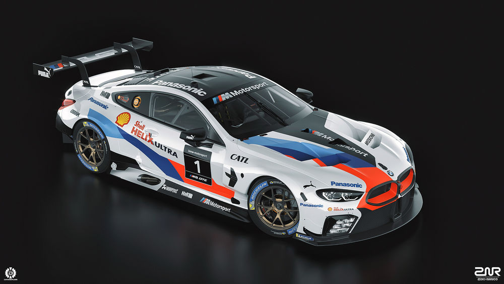 Обои для рабочего стола Спортивный BMW M8 GTE, by Zoki Nanco
