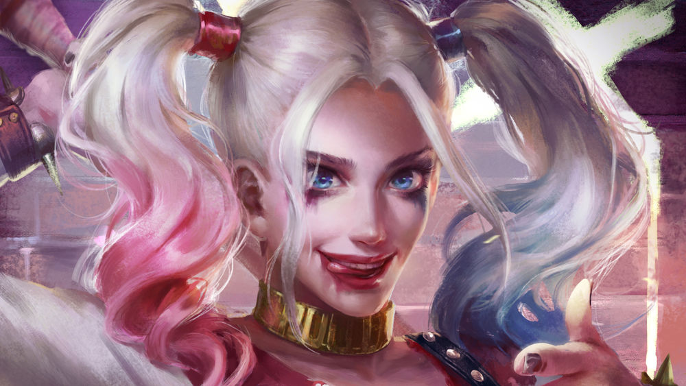 Обои для рабочего стола Харли Квинн / Harley Quinn из комикса Suicide Squad / отряд самоубийц, by Sariya Asavametha