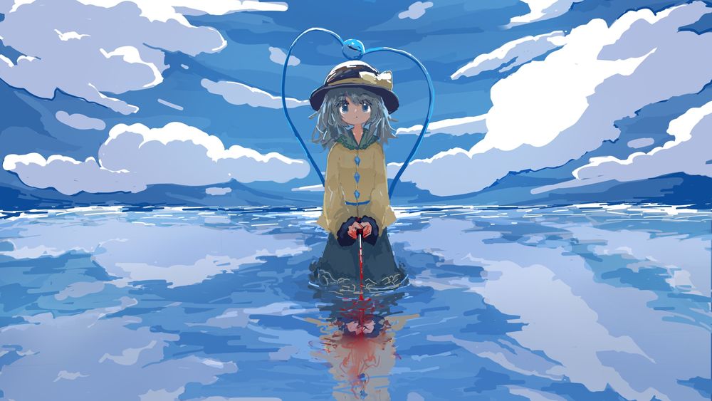 Обои для рабочего стола Koishi Komeiji / Коиси Комэйдзи персонаж из аниме Touhou / Тохо