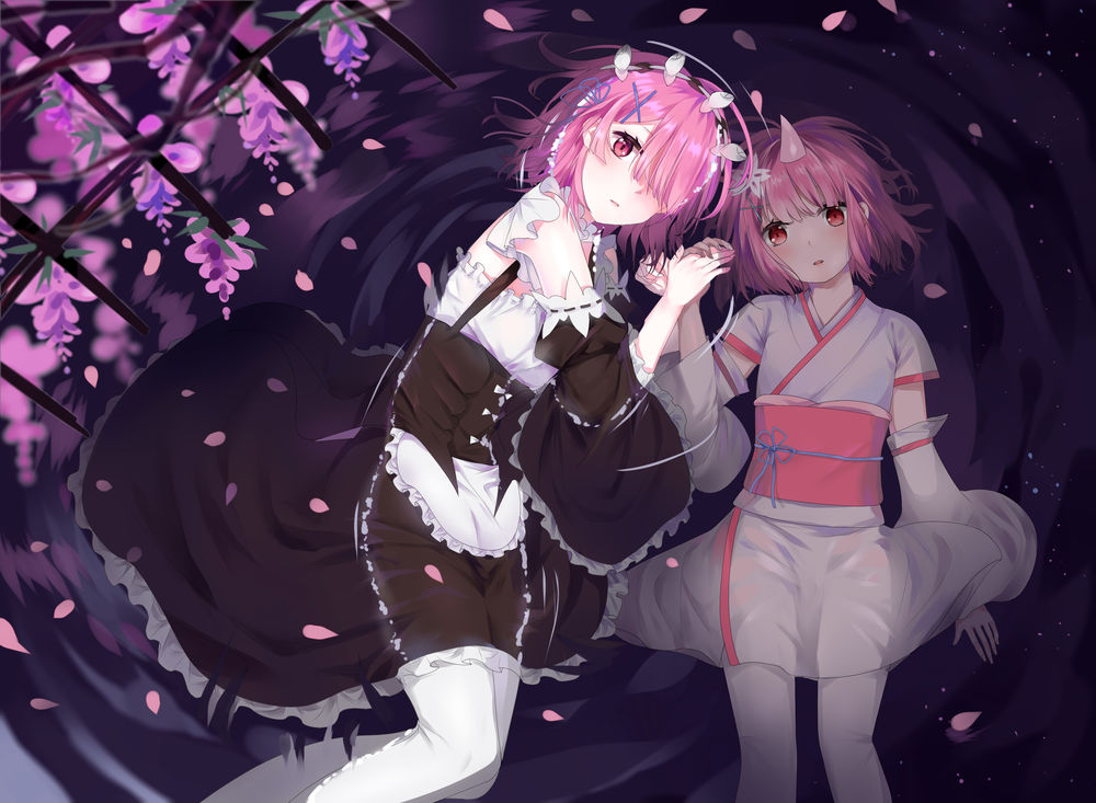 Обои для рабочего стола Ram / Рам из аниме Re:Zero kara Hajimeru Isekai Seikatsu / Re:Zero. Жизнь с нуля в альтернативном мире