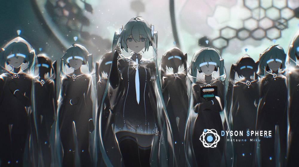 Обои для рабочего стола Vocaloid Hatsune Miku / Вокалоид Хатсунэ Мику и ее клоны