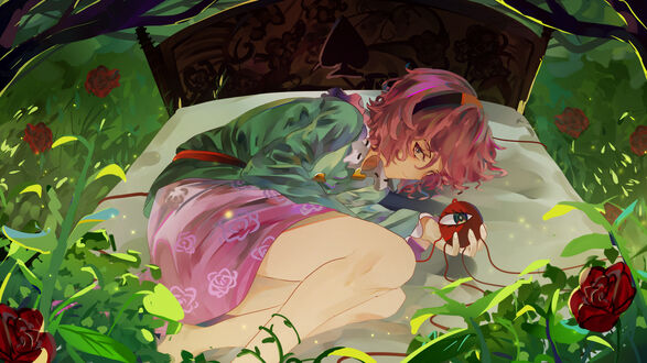 Обои на рабочий стол Komeiji Satori / Комэйдзи Сатори персонаж из аниме Touhou / Тохо
