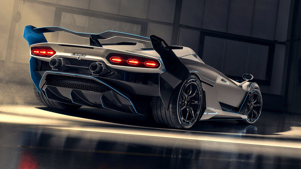 Обои для рабочего стола Lamborgini / Ламборгини сзади
