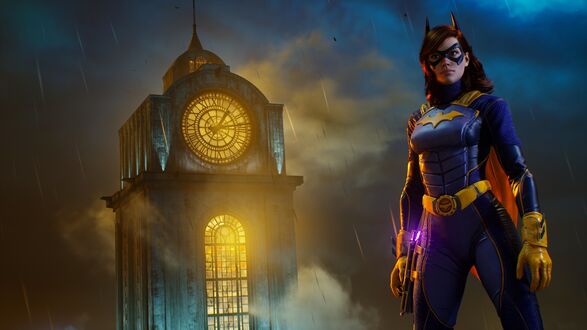 Обои на рабочий стол Бэтгерл персонаж компьютерной игры Gotham Knights, 2021