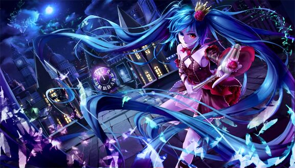 Обои на рабочий стол Vocaloid / Вокалоид Hatsune Miku / Хатсуне Мику / Мику Хацунэ