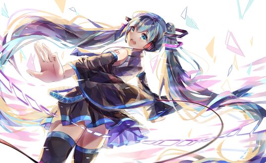 Обои на рабочий стол Vocaloid / Вокалоид Hatsune Miku / Хатсуне Мику / Мику Хацунэ