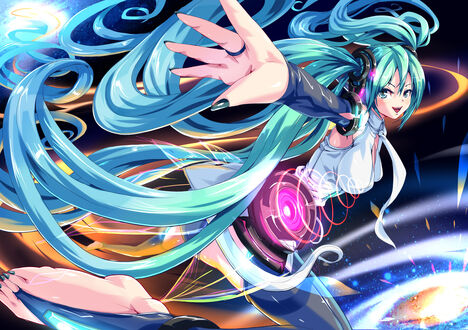 Обои на рабочий стол Vocaloid / Вокалоид Hatsune Miku / Хатсуне Мику / Мику Хацунэ