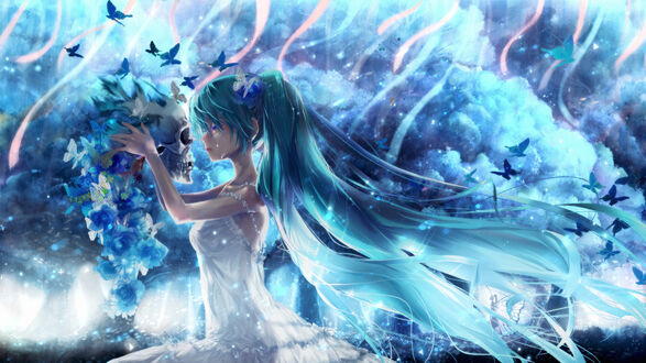 Обои на рабочий стол Vocaloid / Вокалоид Hatsune Miku / Хатсуне Мику / Мику Хацунэ