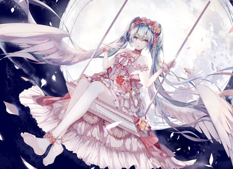 Обои на рабочий стол Vocaloid / Вокалоид Hatsune Miku / Хатсуне Мику / Мику Хацунэ
