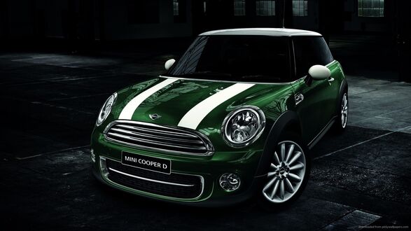 Обои на рабочий стол Автомобиль английской марки Mini Cooper