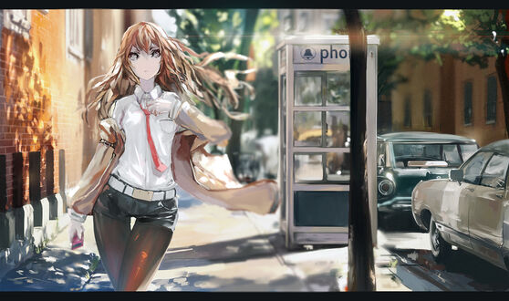 Обои на рабочий стол Kurisu Makise / Курису Макисэ, персонаж из аниме Steins;Gate / Врата Штейна