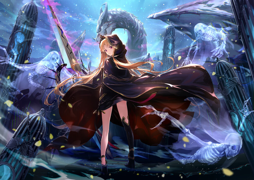 Обои для рабочего стола Ereshkigal / Эрешкигаль из серий игр и аниме Fate / stay night / Судьба / Ночь схватки, by essual